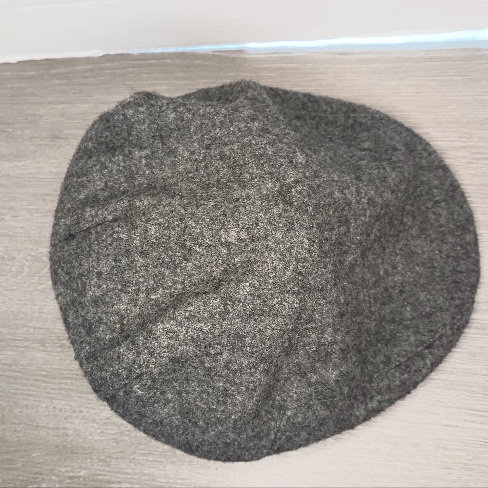 Vintage Dobbs Fifth Avenue Felted Wool Newsboy Cap Gray Mens 7 Cabbie Hat - Picture 6 of 14